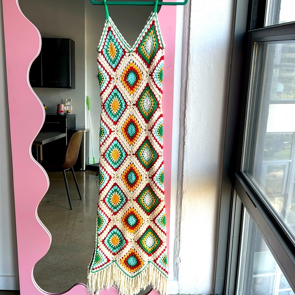 NWT Elan Crochet Maxi Dress - Picture 3 of 6